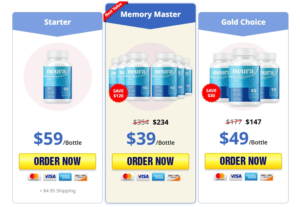 Neura Supplement order page